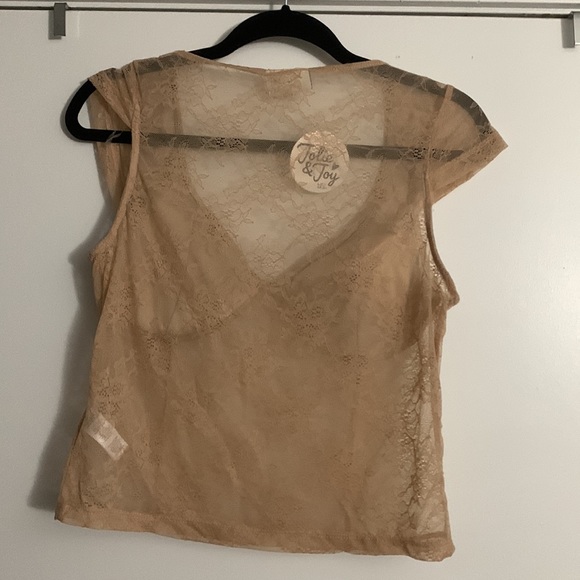 Beige Lace Top - Size XL - Picture 4 of 4